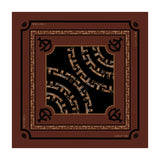 T-MONO PATTERN SIGNATURE PRINT SILK SCARF