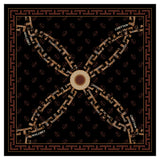 T-MONO PATTERN SIGNATURE PRINT SILK SCARF