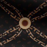 T-MONO PATTERN SIGNATURE PRINT SILK SCARF