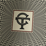 T-MONO PATTERN SIGNATURE PRINT SILK SCARF