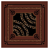 T-MONO PATTERN SIGNATURE PRINT SILK SCARF