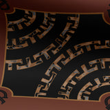 T-MONO PATTERN SIGNATURE PRINT SILK SCARF