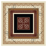 T-MONO PATTERN SIGNATURE PRINT SILK SCARF