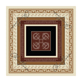 T-MONO PATTERN SIGNATURE PRINT SILK SCARF