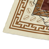 T-Mono Pattern Signature Print Silk Scarf