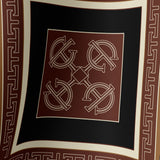 T-Mono Pattern Signature Print Silk Scarf